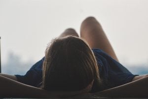 woman lying down